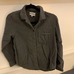 Madewell grey flannel shirt